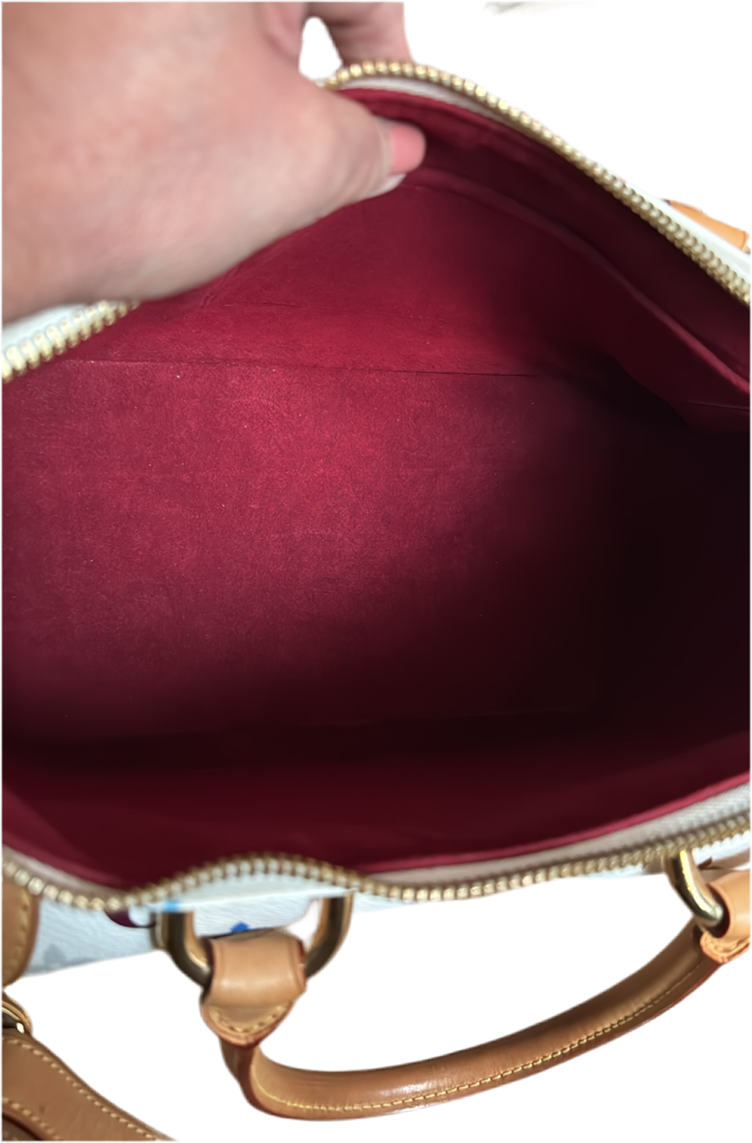 Louis Vuitton White Multicolor Rita 2 way Bag