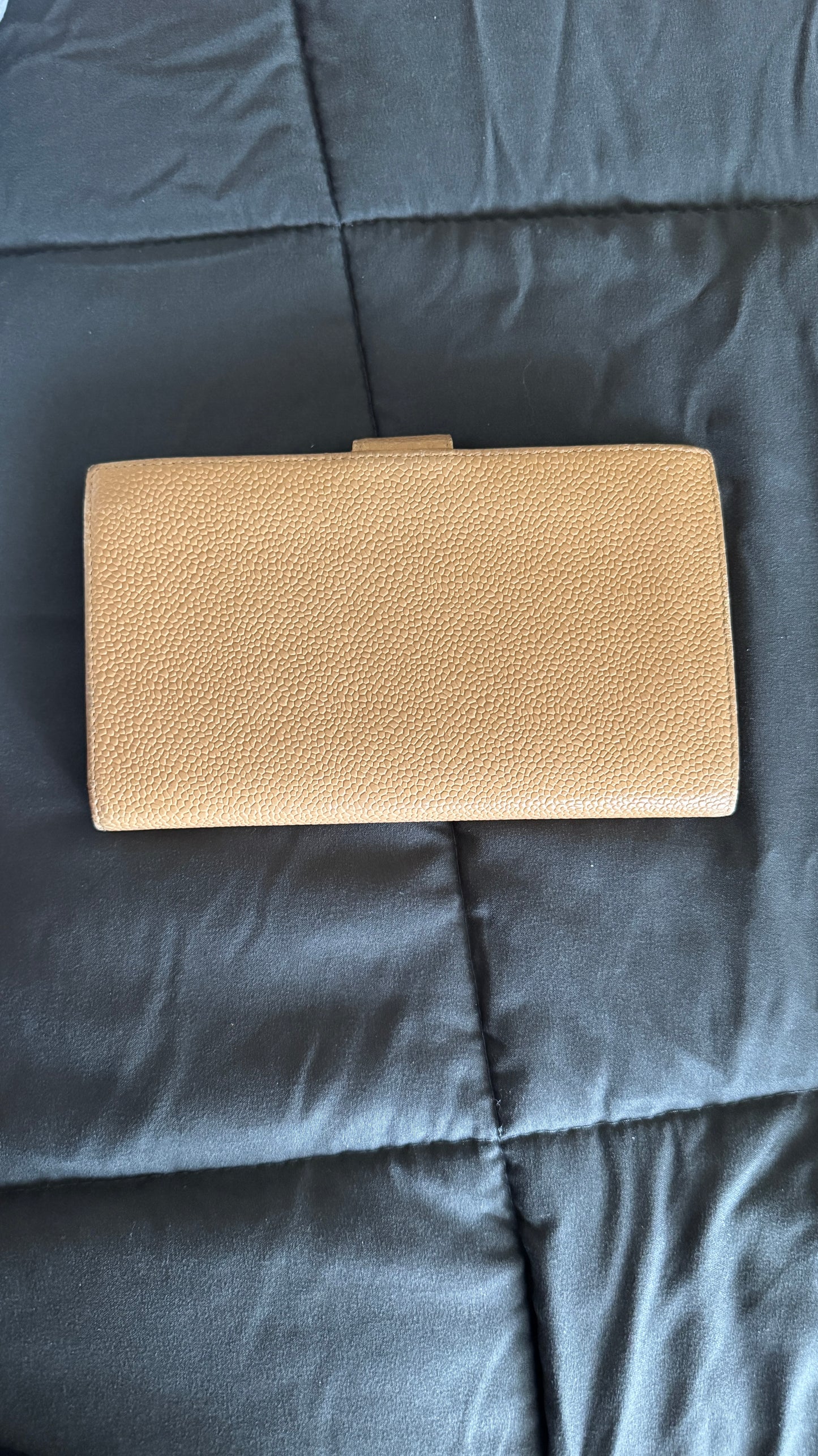 Chanel Kiss-lock long wallet