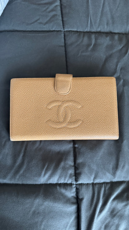 Chanel Kiss-lock long wallet