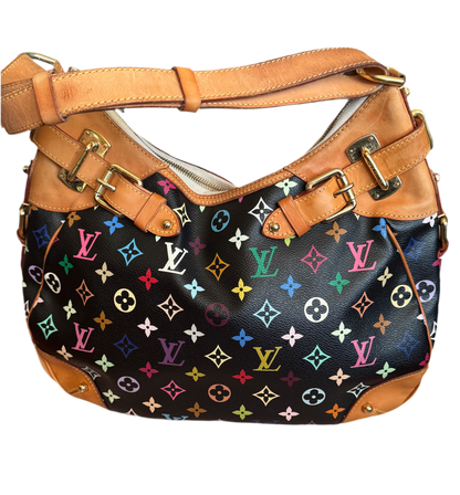 Louis Vuitton Black Multicolor Greta Bag