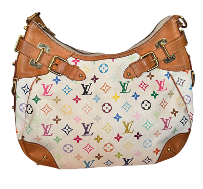 Louis Vuitton White Multicolor Greta Bag