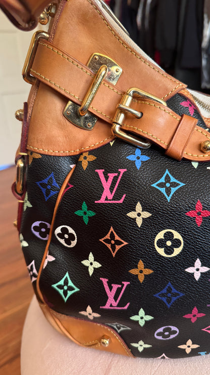 Louis Vuitton Black Multicolor Greta Bag